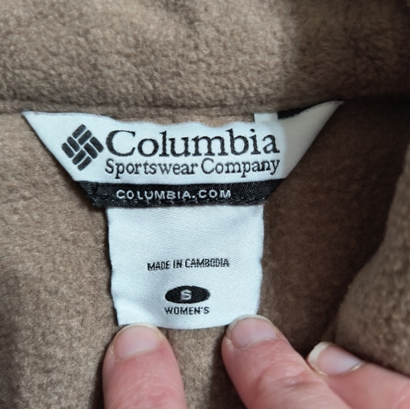Columbia fleece zip jacket, women's small, brown - Picture 4 of 14